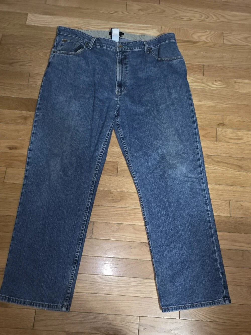 40X30 VINTAGE Tommy Hilfiger Men's Relaxed Fit Light Blue Jeans MADE IN MEXICO